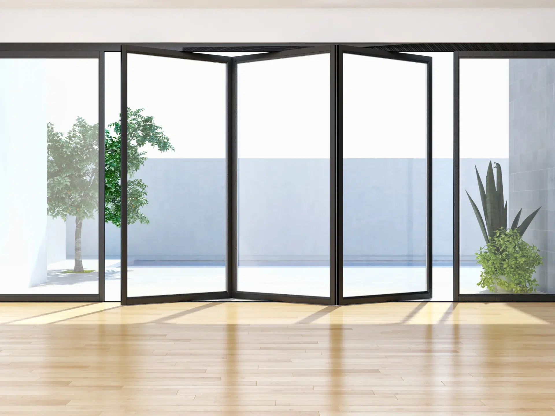 VLX 100 Bifold / Folding Door in Palm Beach Gardens, FL | TruePane Windows & Doors - detail 1