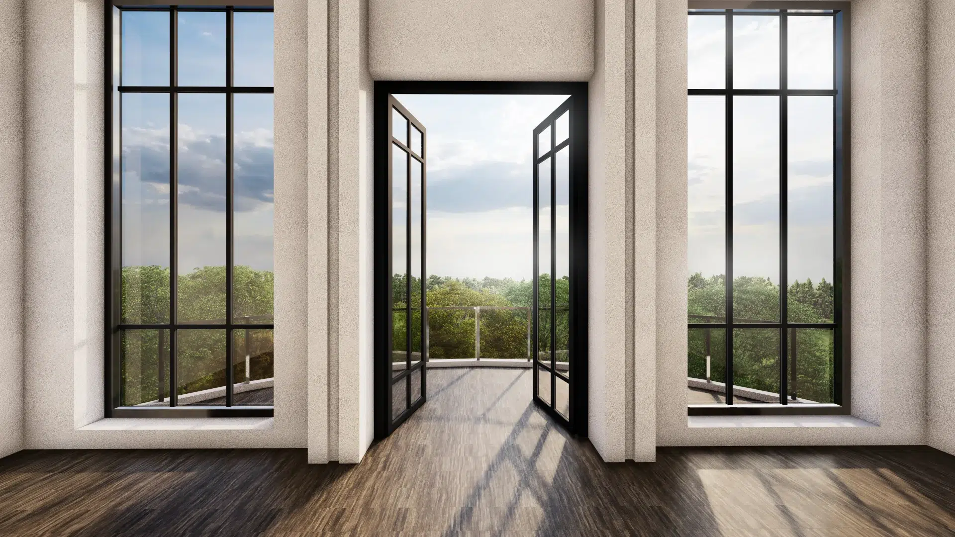 VLX 100 Double Swing / French Door in Palm Beach Gardens, FL | TruePane Windows & Doors - detail 1