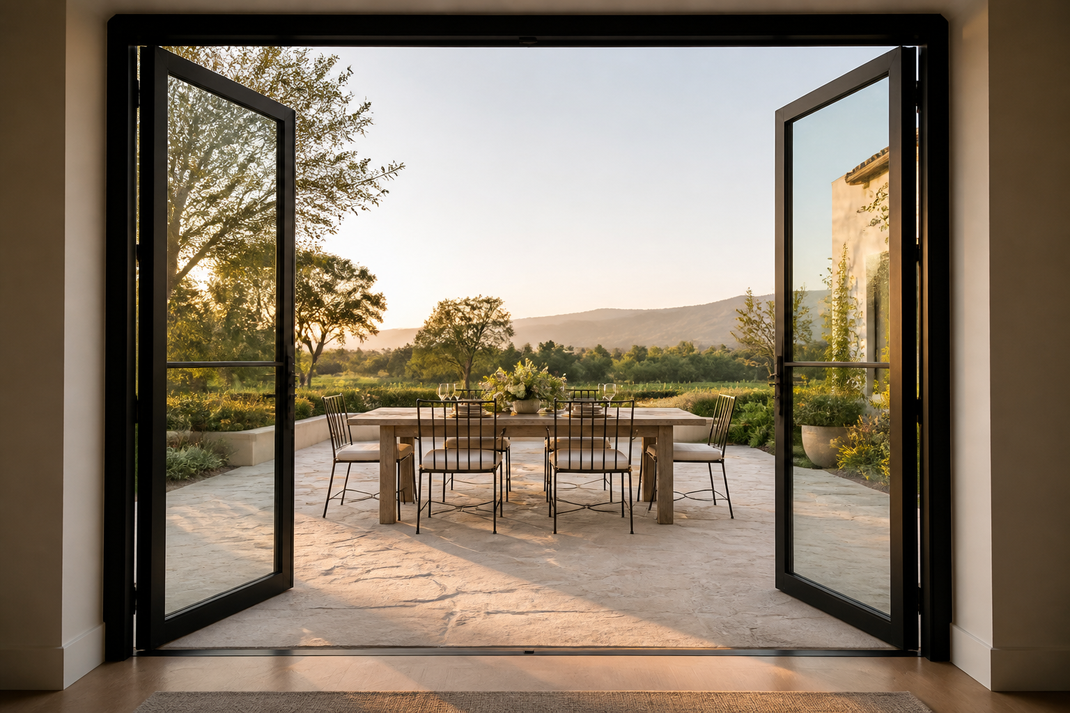 VLX 100 Double Swing / French Door in Palm Beach Gardens, FL | TruePane Windows & Doors - detail 6
