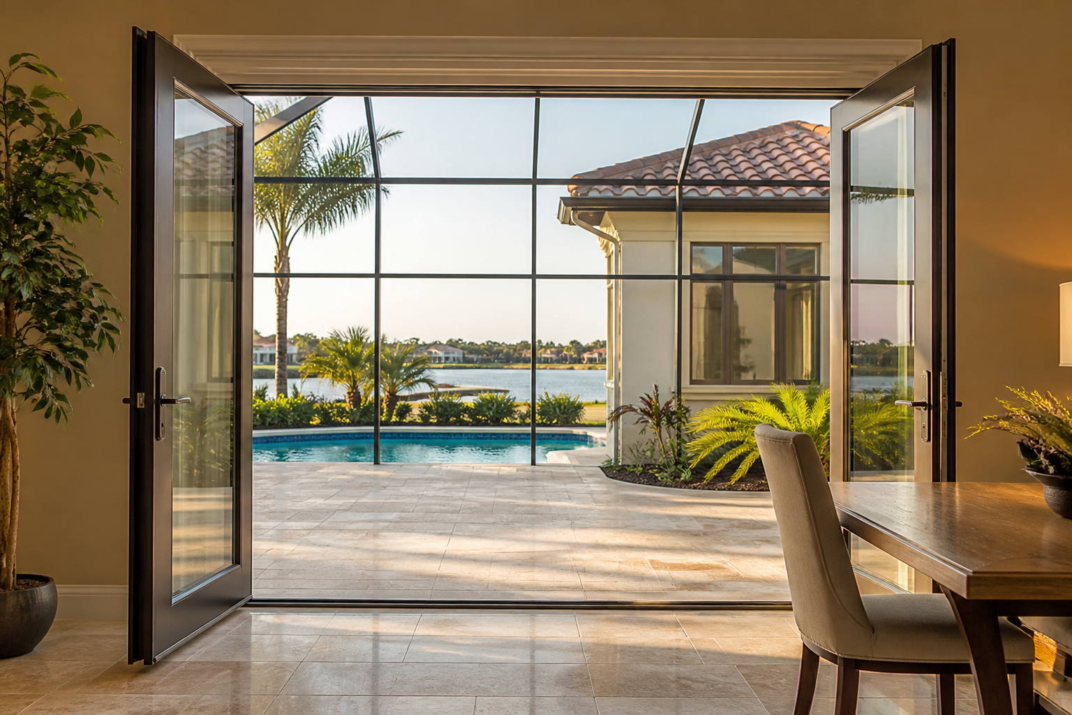 French & Double Doors in Palm Beach Gardens, FL | TruePane Windows & Doors - detail 1