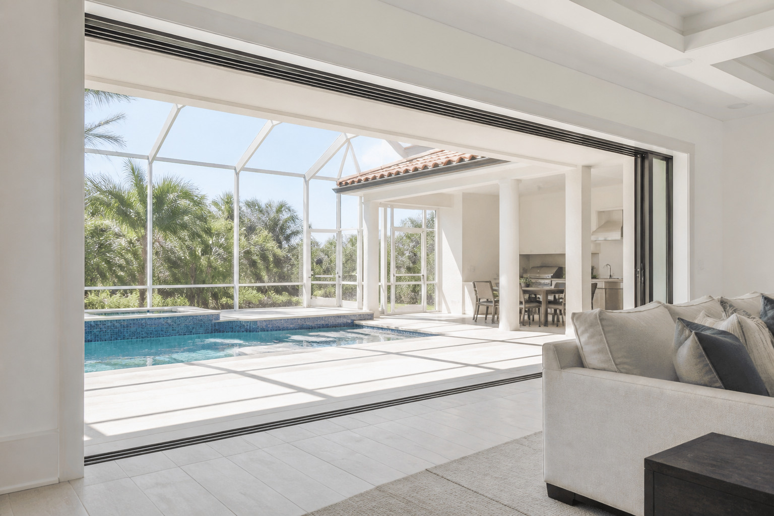 3-Panel Sliding (3-Lite Roller) Windows in Palm Beach Gardens, FL | TruePane Windows & Doors - detail 1